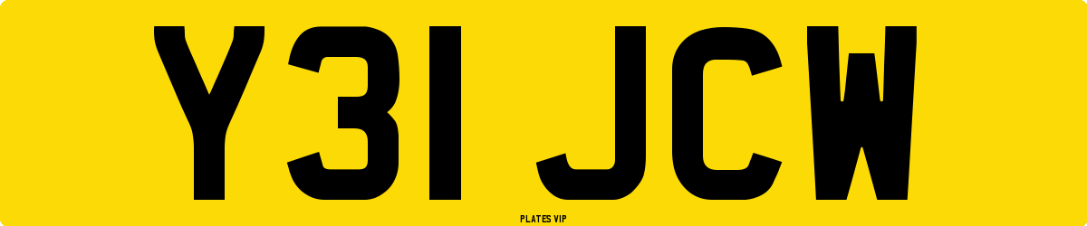 Y31 JCW Number Plate