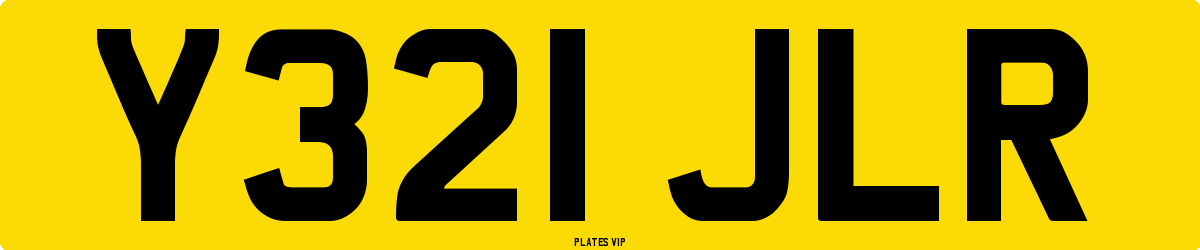 Y321 JLR Number Plate