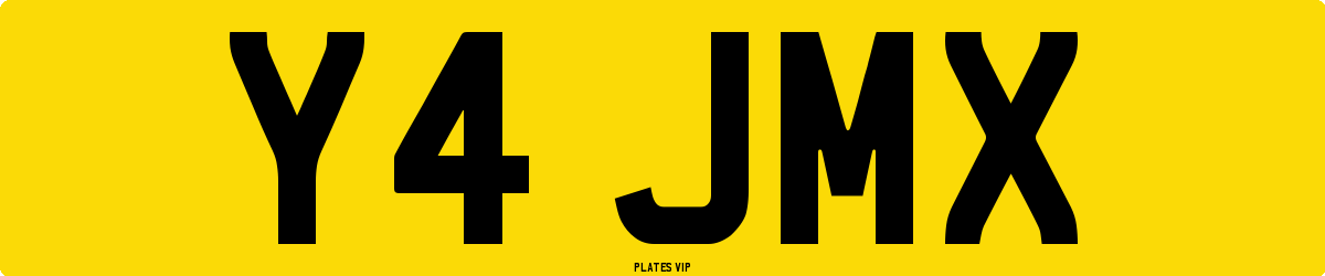 Y4 JMX Number Plate