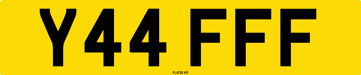 Y44 FFF Number Plate