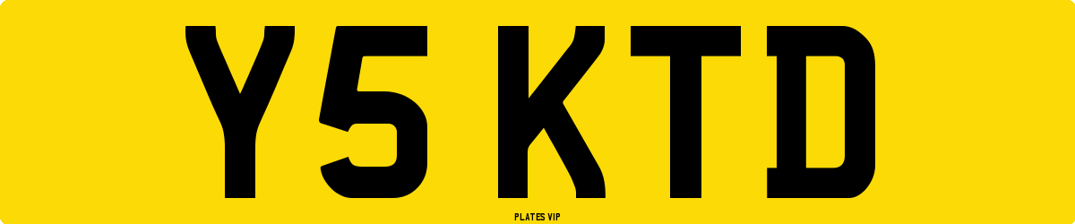 Y5 KTD Number Plate