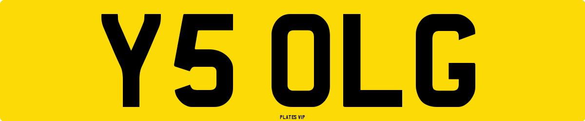 Y5 OLG Number Plate
