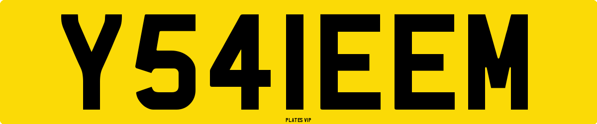 Y54IEEM Number Plate