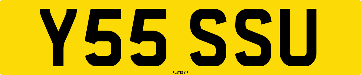 Y55 SSU Number Plate
