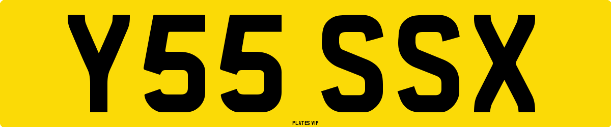 Y55 SSX Number Plate