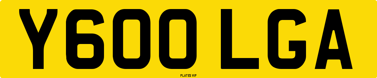 Y600 LGA Number Plate