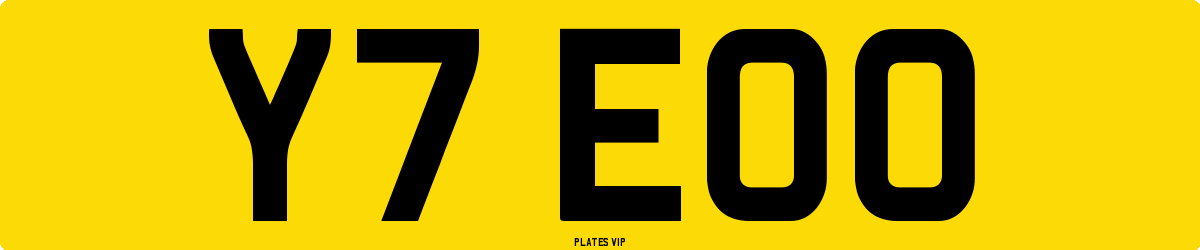 Y7 EOO Number Plate