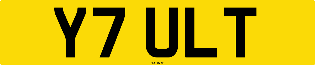 Y7 ULT Number Plate