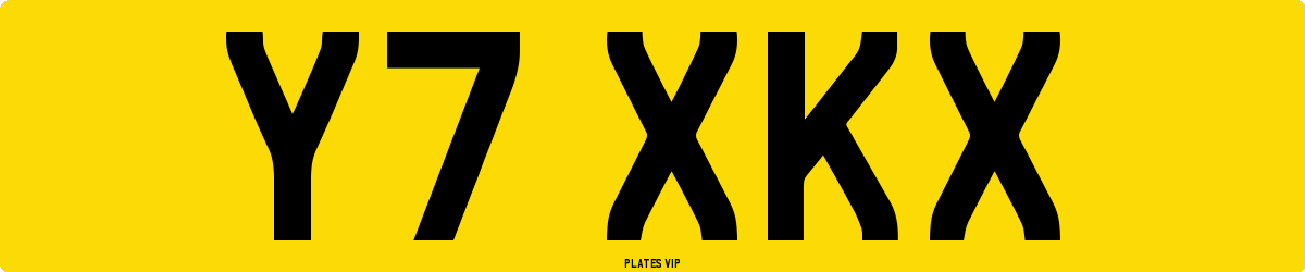 Y7 XKX Number Plate