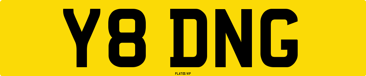 Y8 DNG Number Plate