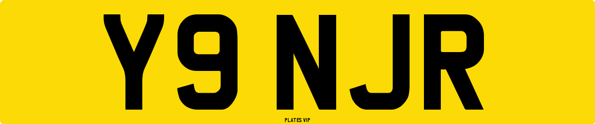 Y9 NJR Number Plate