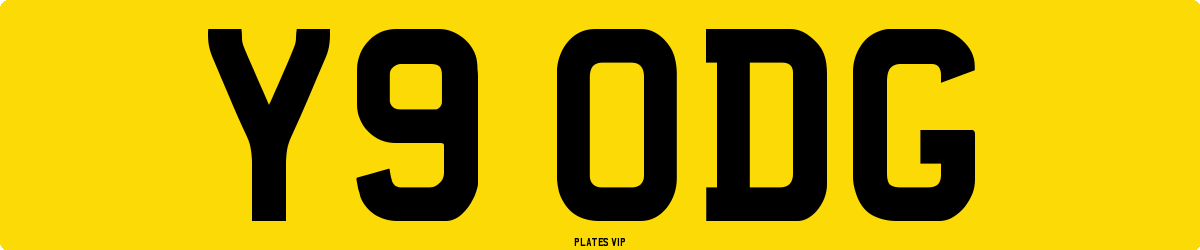 Y9 ODG Number Plate