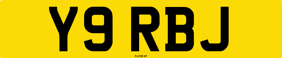 Y9 RBJ Number Plate