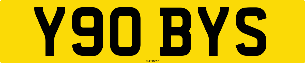 Y90 BYS Number Plate