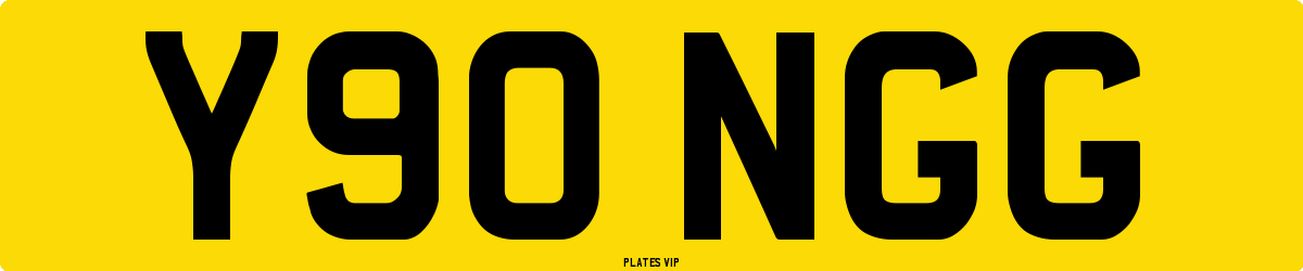 Y90 NGG Number Plate