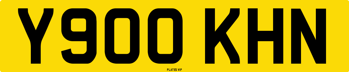 Y900 KHN Number Plate