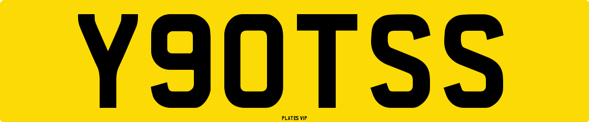 Y90TSS Number Plate