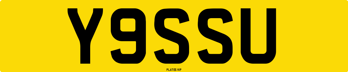 Y9SSU Number Plate