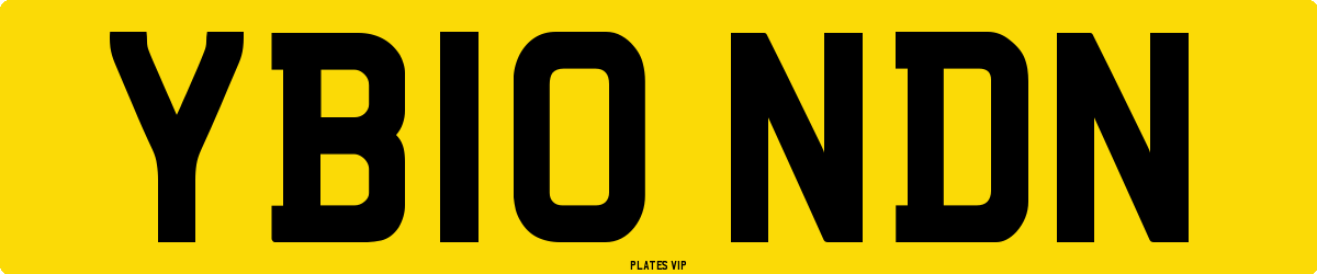 YB10 NDN Number Plate