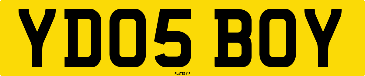 YD05 BOY Number Plate