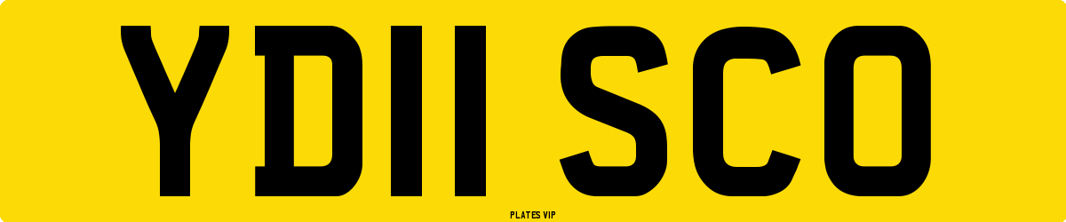 YD11 SCO Number Plate