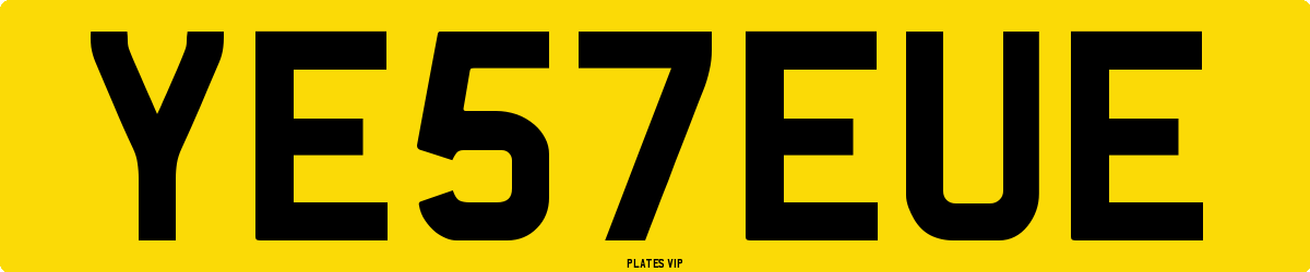 YE 57 EUE Number Plate