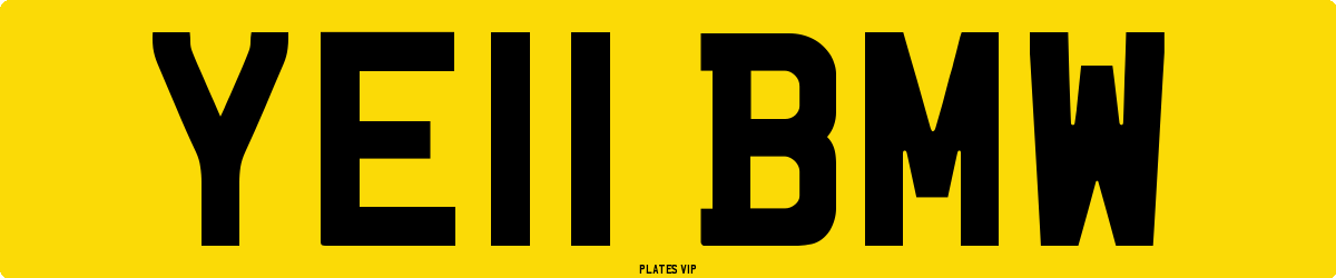 YE11 BMW Number Plate