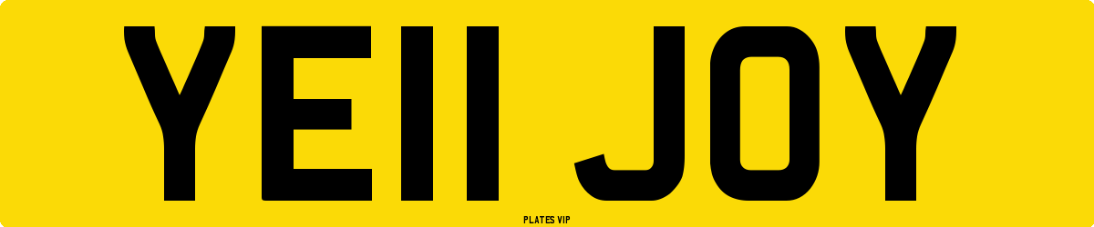 YE11 JOY Number Plate