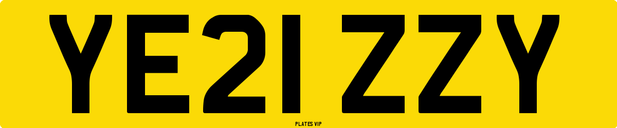 YE21 ZZY Number Plate
