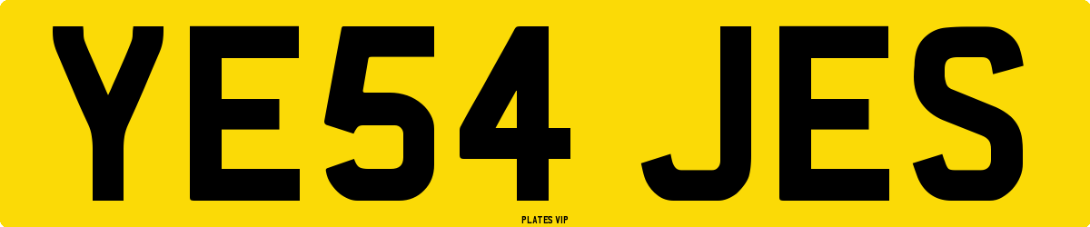 YE54 JES Number Plate