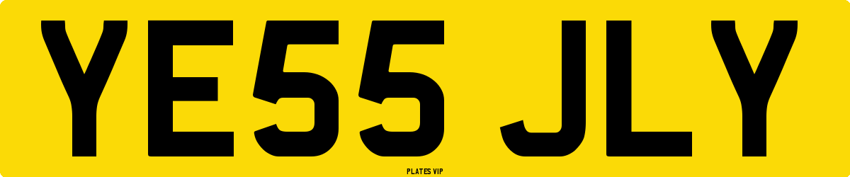 YE55 JLY Number Plate