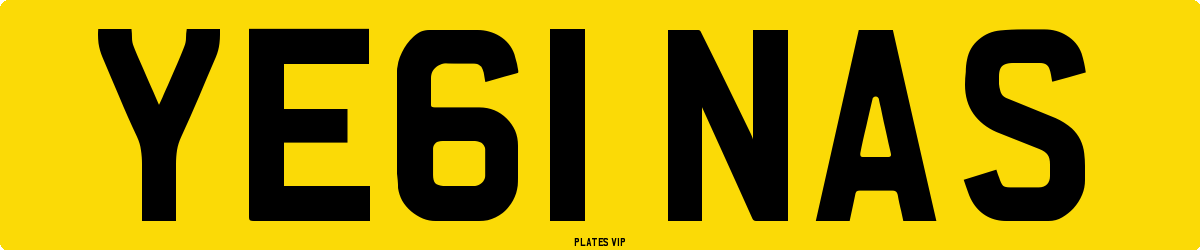 YE61 NAS Number Plate