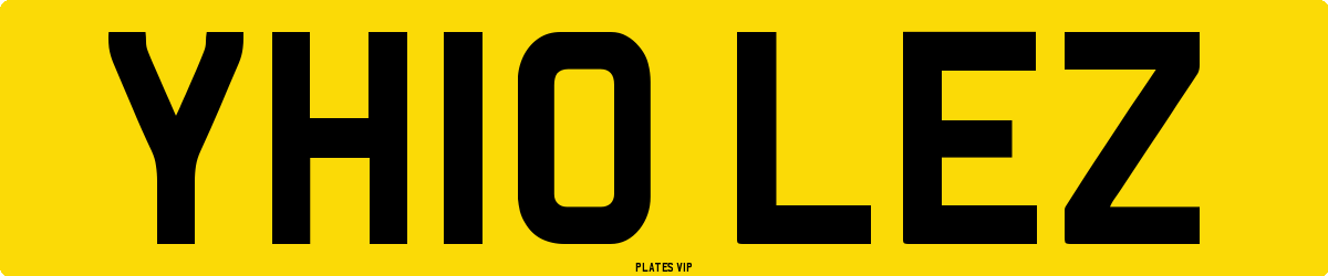 YH10 LEZ Number Plate
