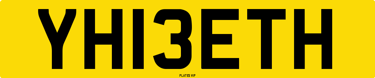 YH13ETH Number Plate