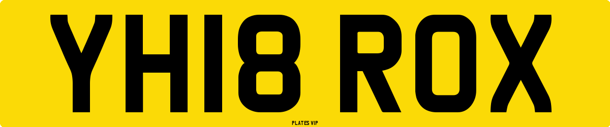 YH18 ROX Number Plate