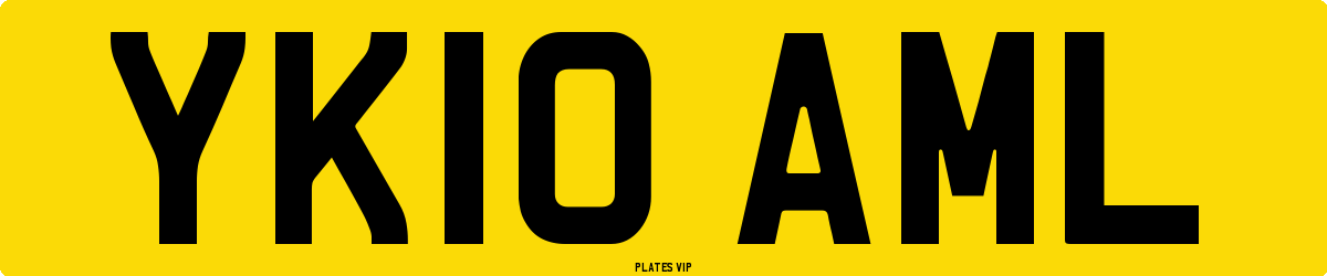 YK10 AML Number Plate