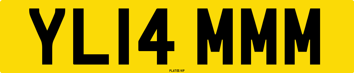 YL14 MMM Number Plate
