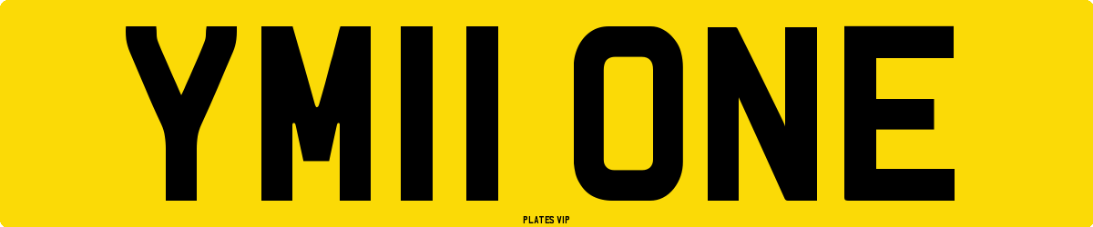 YM11 ONE Number Plate