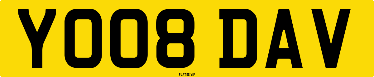 YO08 DAV Number Plate