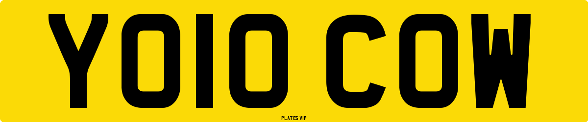 YO10 COW Number Plate