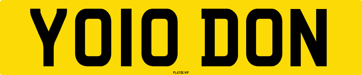 YO10 DON Number Plate