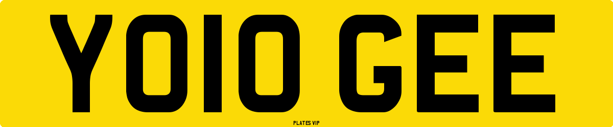 YO10 GEE Number Plate