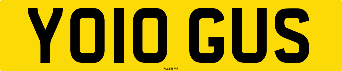 YO10 GUS Number Plate