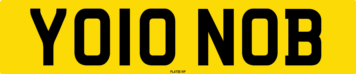 YO10 NOB Number Plate
