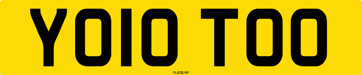 YO10 TOO Number Plate