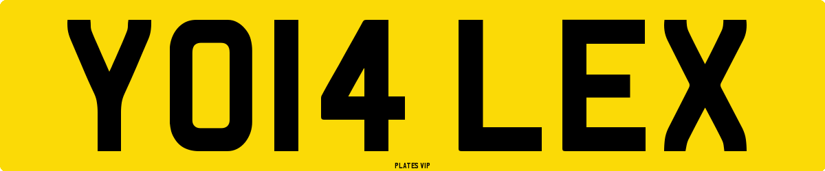 YO14 LEX Number Plate