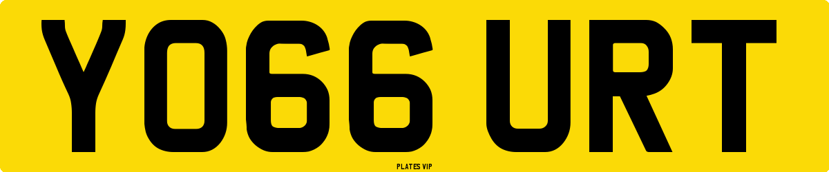 YO66 URT Number Plate
