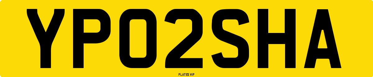YP 02 SHA Number Plate