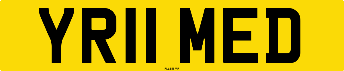 YR11 MED Number Plate