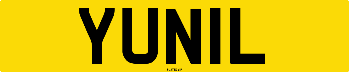 YUN 1 L Number Plate